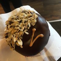 Peanut Butter & chocolate donut - 3€ at The Rolling Donut - Bachelors Walk in Dublin