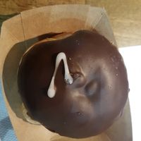 The Vegan Dub (custard filling) at The Rolling Donut - Bachelors Walk in Dublin