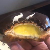 Custard filling so good at The Rolling Donut - Bachelors Walk in Dublin