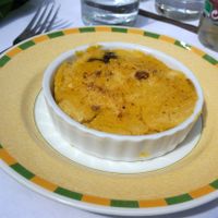 Semolina-based dessert. :) at La Vege Table in Reims