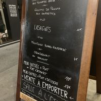 Board at La Vege Table in Reims
