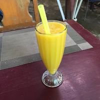 Mango juice at Golden Bamboo in Bagan