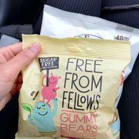 vegan gummy bears without sugar :) at World Vegan in Prague