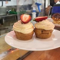 Strawberry cupcake at Wholefoods in Clayton