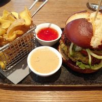 Vegan burger at Fischer Ammersee in Stegen Am Ammersee