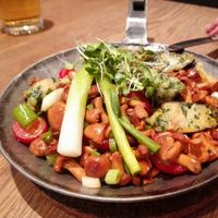 Vegetarian spinach bread dumplings at Fischer Ammersee in Stegen Am Ammersee