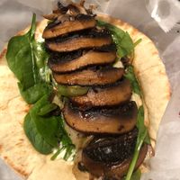 Tofu hoagie on pita bread (extra spinach) at Mellow Mushroom - Downtown in Montgomery