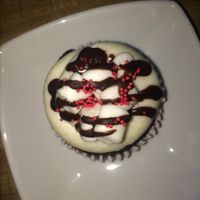 Peppermint hot chocolate cupcake at Two Birds Baking Company in Fullerton