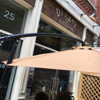 Outside Divya. at Divya's Kitchen in New York City