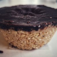 Raw vegan peanut cup at Abracadabra Cafe & Bar in Rotorua