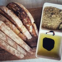 Dukkah with Ciabatta at Abracadabra Cafe & Bar in Rotorua