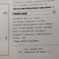falafel salad option at Abracadabra Cafe & Bar in Rotorua