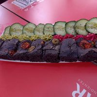 Hummus mixto at Sanissimo - Principe Pio in Madrid