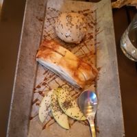 Dessert / Apfelstrudel at Sanissimo - Principe Pio in Madrid