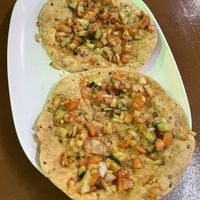 Papadum with things on  at Papaya Indian Food in Koh Phi Phi