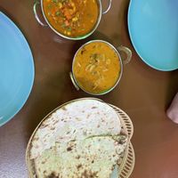Veg masala, mushroom masala and plain naan  at Papaya Indian Food in Koh Phi Phi