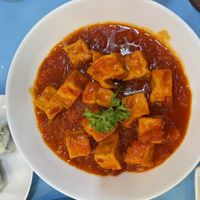 Tofu in tomato sauce.   at Vegan Family Restaurant in Ho Chi Minh City
