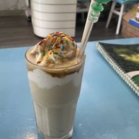 Coconut iced coffee  at Vegan Family Restaurant in Ho Chi Minh City