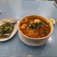 Thai style noodle soup  at Vegan Family Restaurant in Ho Chi Minh City