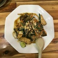 Pad Thai (35k dongs), consistently the best dish in this restaurant at Vegan Family Restaurant in Ho Chi Minh City