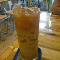 Iced Vietnamese coffee at Vegan Family Restaurant in Ho Chi Minh City