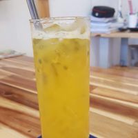 Passion fruit pineapple juice at Vegan Family Restaurant in Ho Chi Minh City