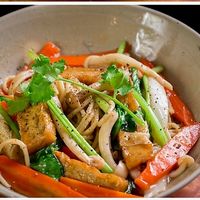 Stir fried veg.mushroom noodle  at Vegan Family Restaurant in Ho Chi Minh City