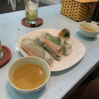Spring rolls  at Vegan Family Restaurant in Ho Chi Minh City