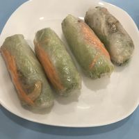 Spring rolls  at Vegan Family Restaurant in Ho Chi Minh City