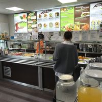 Buffet at Veganio in Prague