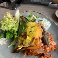 Lasagna at Nordvegan in Oslo