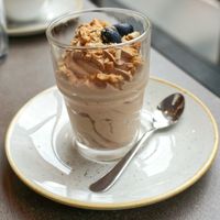 Chocolate/Peanut mousse at Nordvegan in Oslo