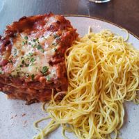 Lasagna with noodles (pick and choose) at Nordvegan in Oslo