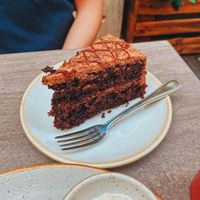 Chocolate cake  at Nordvegan in Oslo