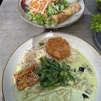 Green curry  at Nordvegan in Oslo