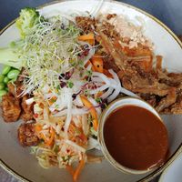 Buddha bowl at Nordvegan in Oslo