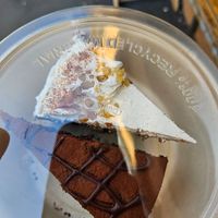 Cake slices that I bought to takeaway at Nordvegan in Oslo