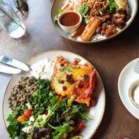 Lasagne and BBQ Melody at Nordvegan in Oslo