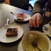 Brownie and Cheesecake at Nordvegan in Oslo