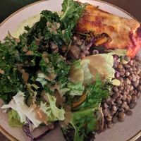 Enchilada with salad mix at Nordvegan in Oslo