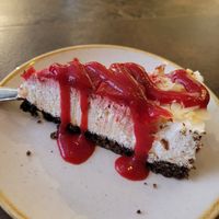 Vegan cheesecake at Nordvegan in Oslo