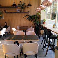 Eat-in space at Nordvegan in Oslo