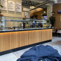 Food counter  at Nordvegan in Oslo