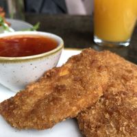 Fried sweet potatoes   at Nordvegan in Oslo
