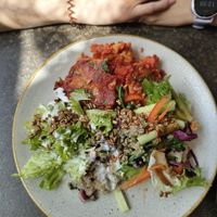 Lasagne at Nordvegan in Oslo