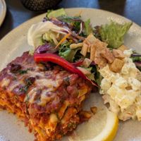 Vegan Lasagna at Nordvegan in Oslo