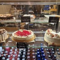 Selection of cakes at Nordvegan in Oslo