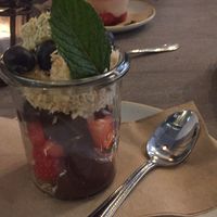 Dessert at Nordvegan in Oslo