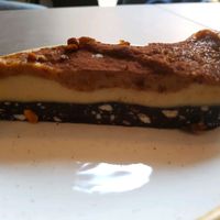 salted caramel cake at Nordvegan in Oslo