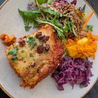 Lasagne at Nordvegan in Oslo